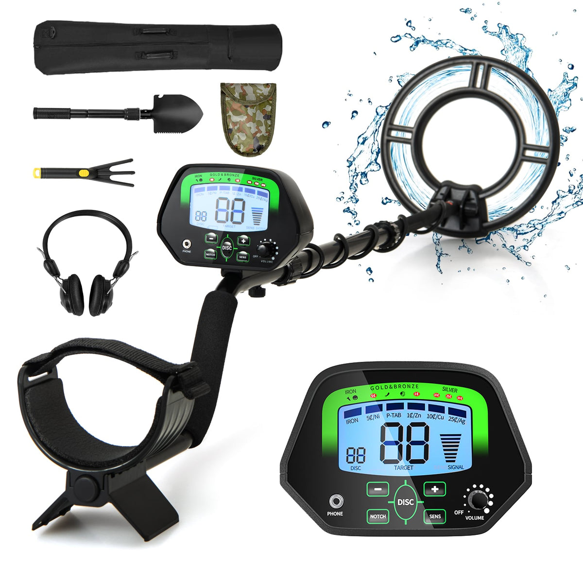 High Accuracy Waterproof Search Coil Metal Detector-Garden Products-DECOROLALA