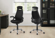 High-Back Executive Office Chair Black Mesh-Computer Desk-DECOROLALA