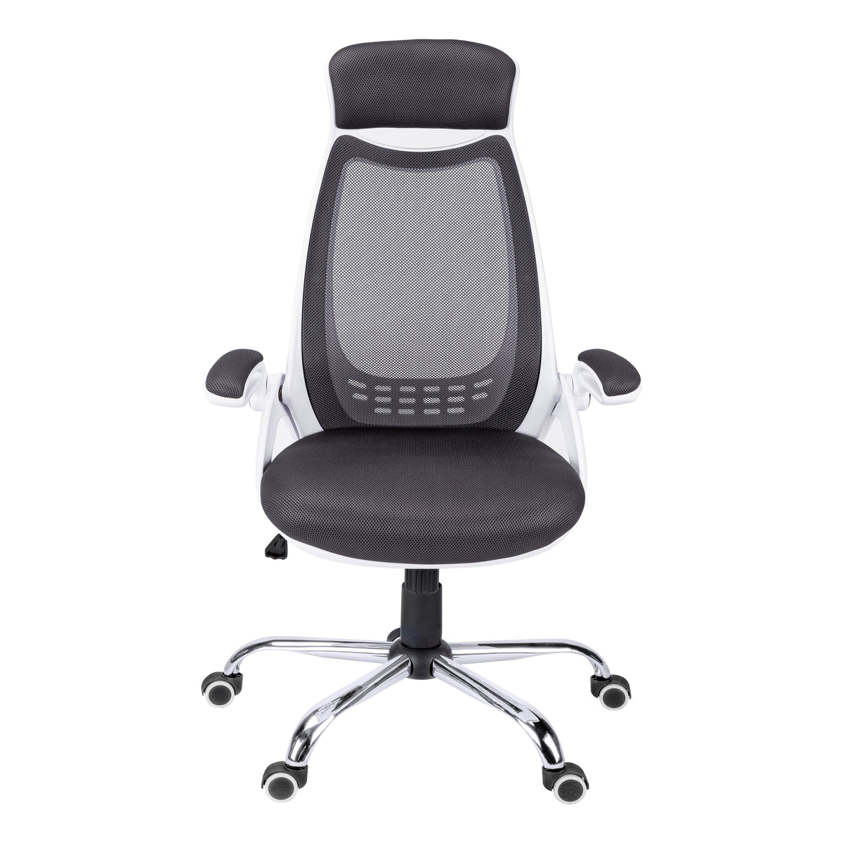 High-Back Executive Office Chair Black Mesh-Computer Desks-DECOROLALA