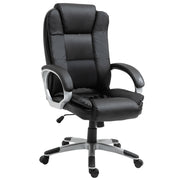 High Back Executive Office Chair Black-DECOROLALA