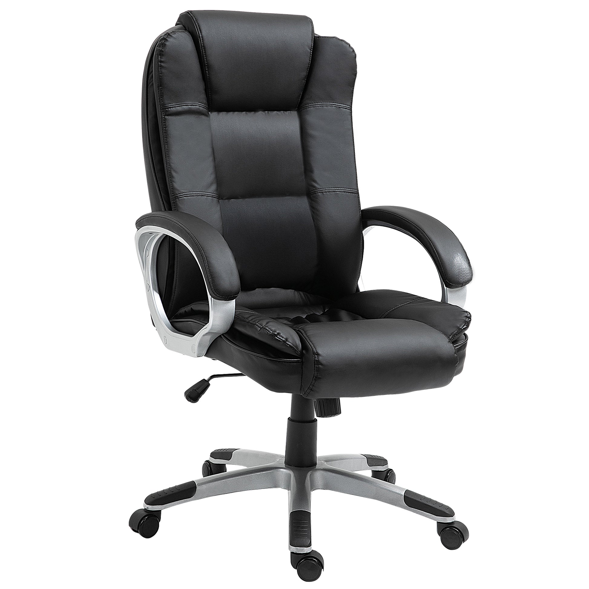 High Back Executive Office Chair Black-DECOROLALA