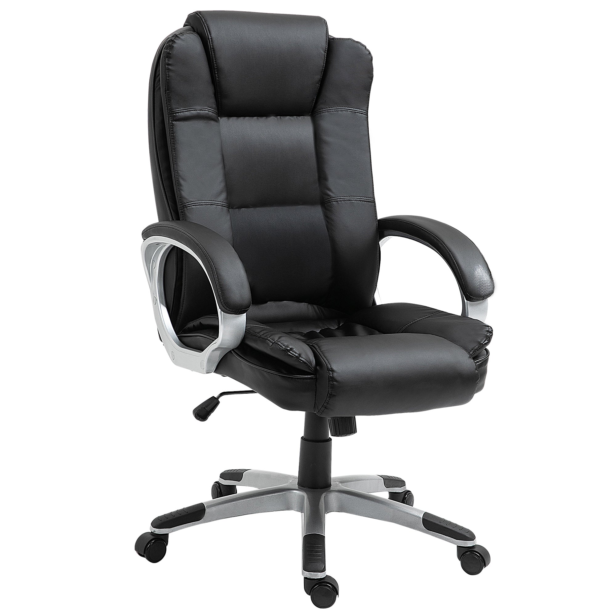 High Back Executive Office Chair Black-DECOROLALA