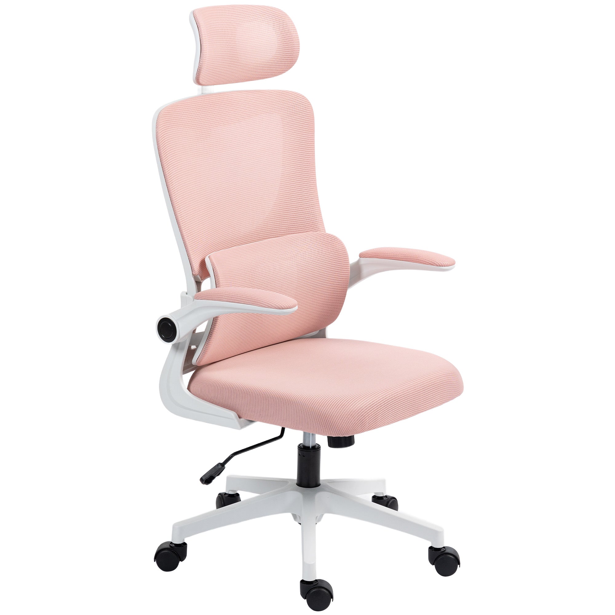 High Back Mesh Office Chair - Pink Adjustable Height-Office Products > Office Furniture > Office Chairs > Task Chairs-DECOROLALA