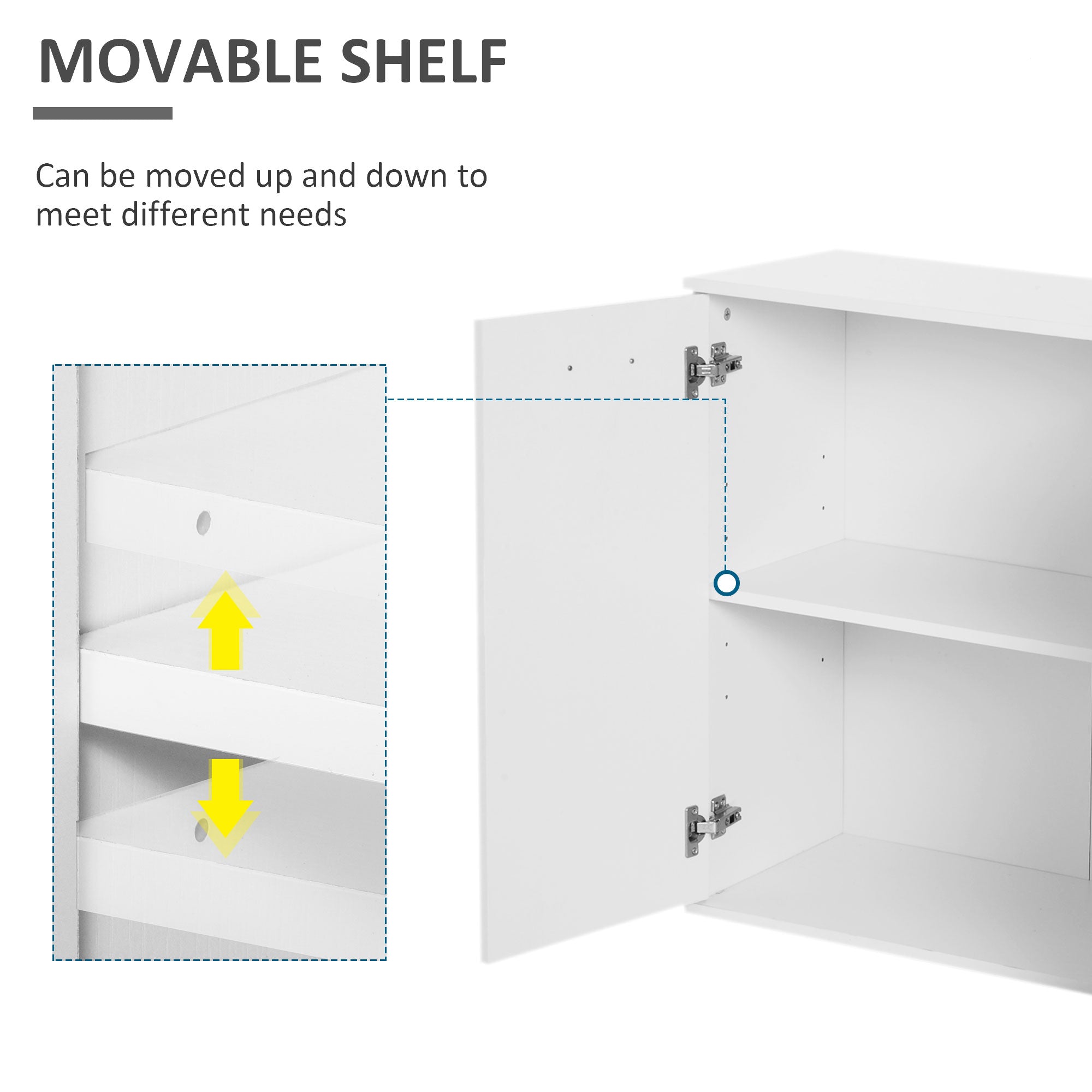 High Gloss Sideboard - White 2 Drawer 3 Door-DECOROLALA