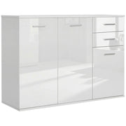 High Gloss Sideboard - White 2 Drawer 3 Door-DECOROLALA