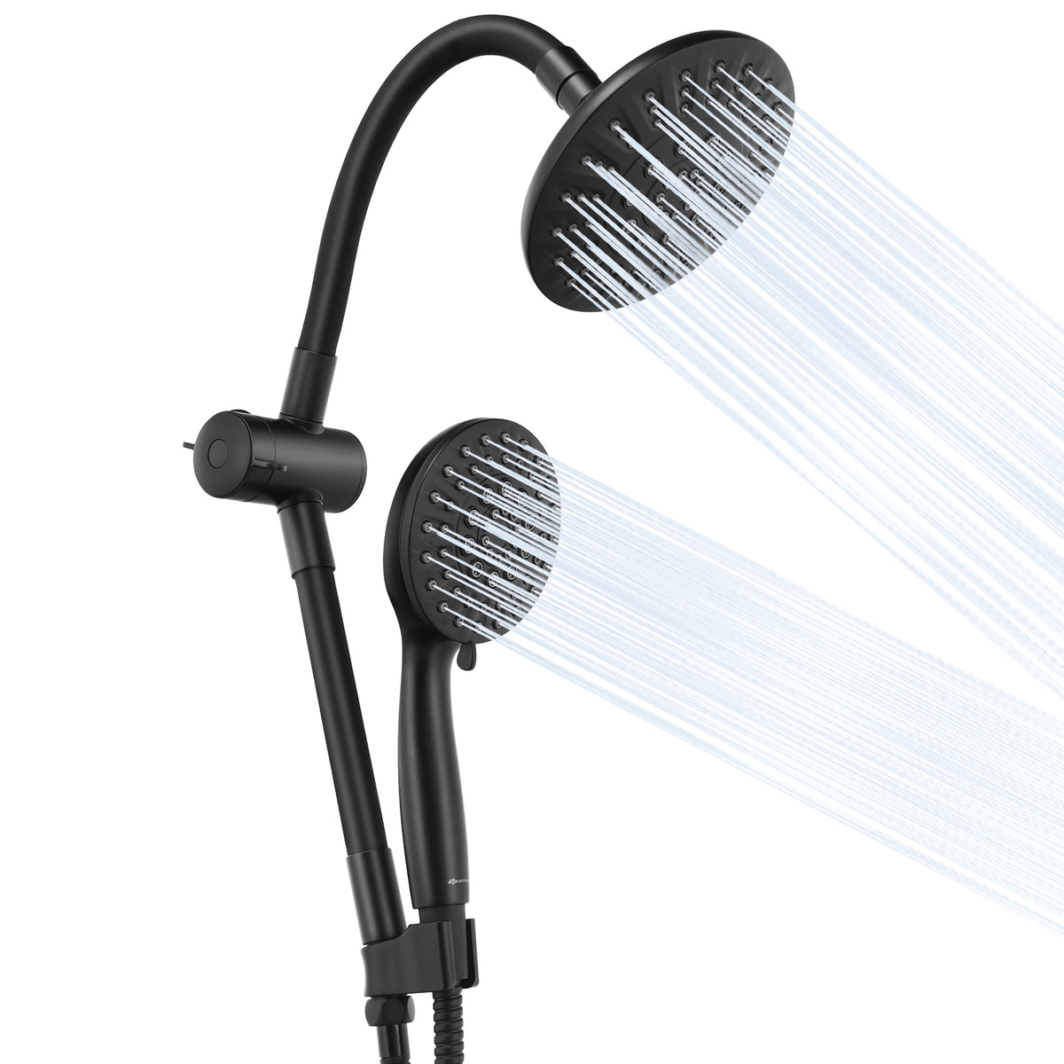 High Pressure Combo Handheld Shower Head-Black-Shower Systems-DECOROLALA