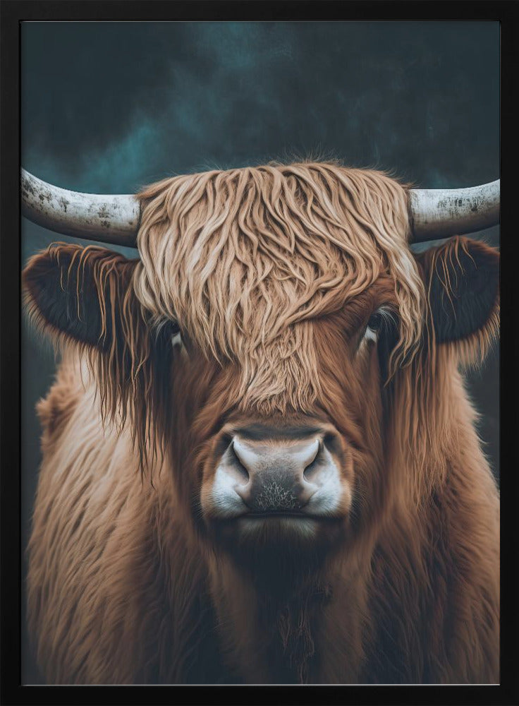 Highland Cow Wall Art by Treechild-Canvas Print-DECOROLALA
