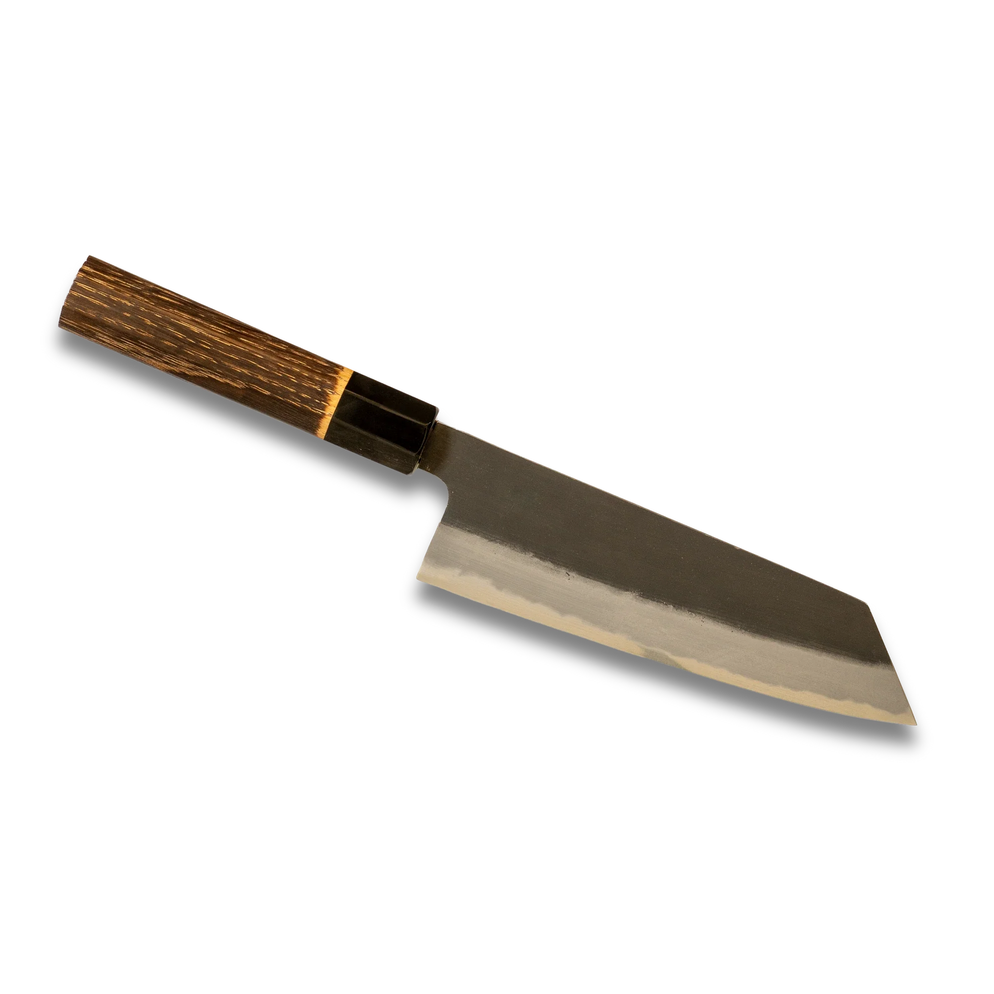 Hinoura Ajikataya 180mm Bunka Knife  White #2 | Kurouchi Finish-Santoku Knife-DECOROLALA