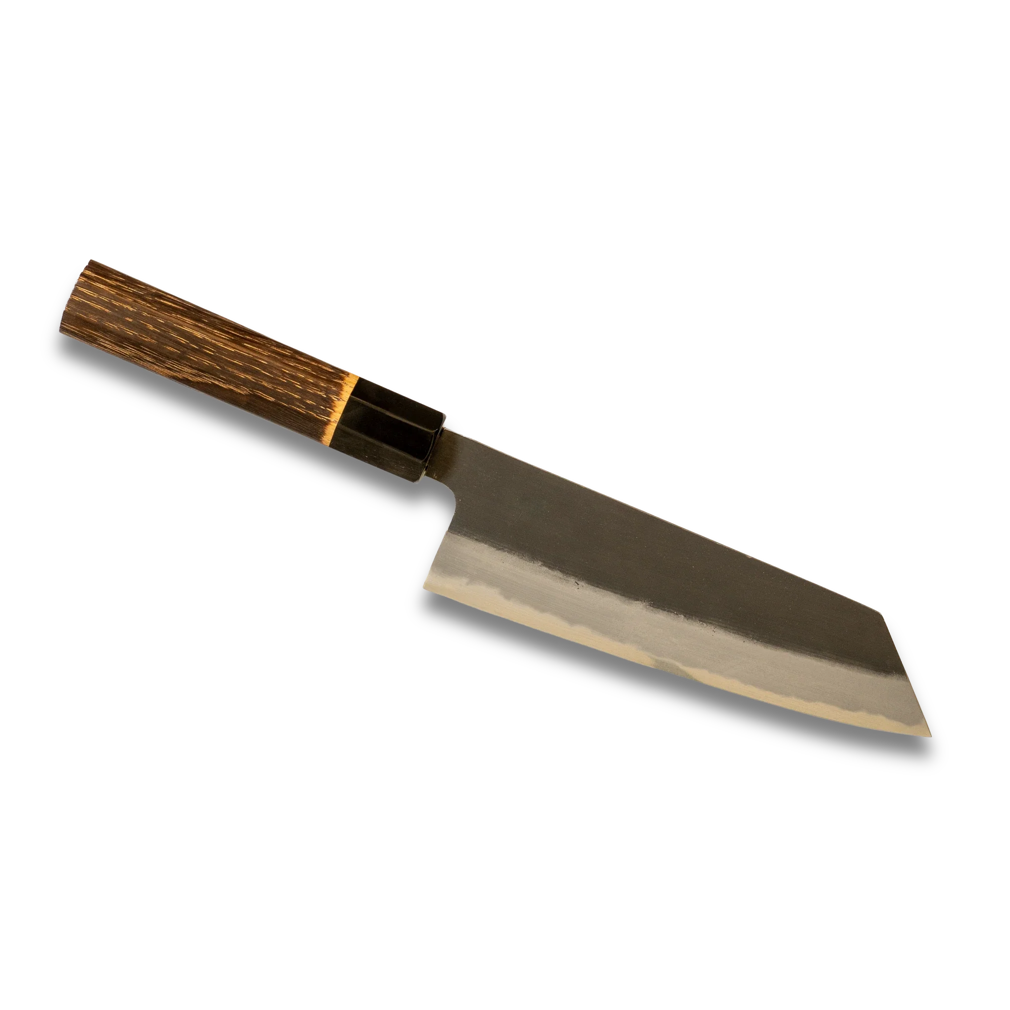 Hinoura Ajikataya 180mm Bunka Knife  White #2 | Kurouchi Finish-Santoku Knife-DECOROLALA