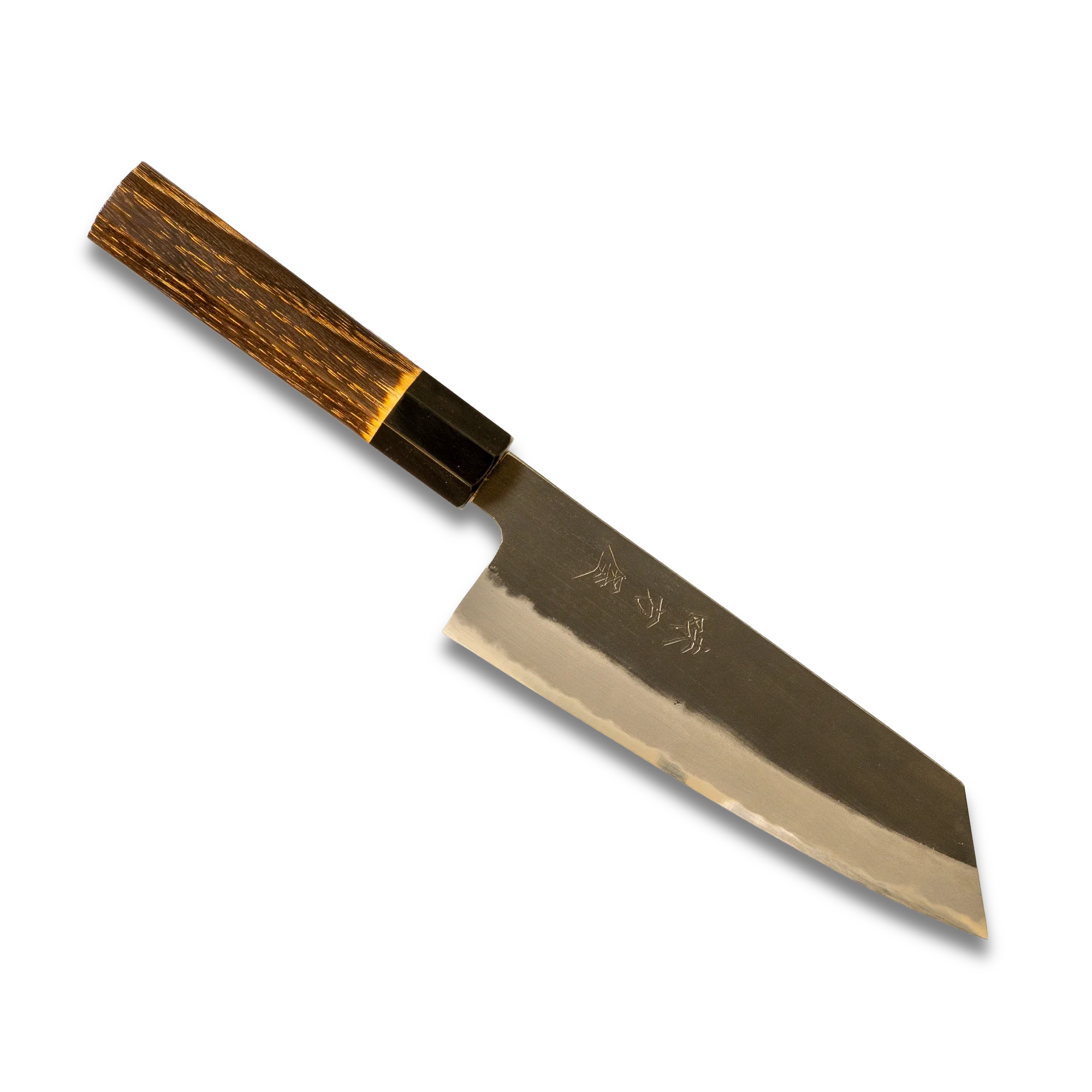 Hinoura Ajikataya 180mm Bunka Knife  White #2 | Kurouchi Finish-Santoku Knife-DECOROLALA
