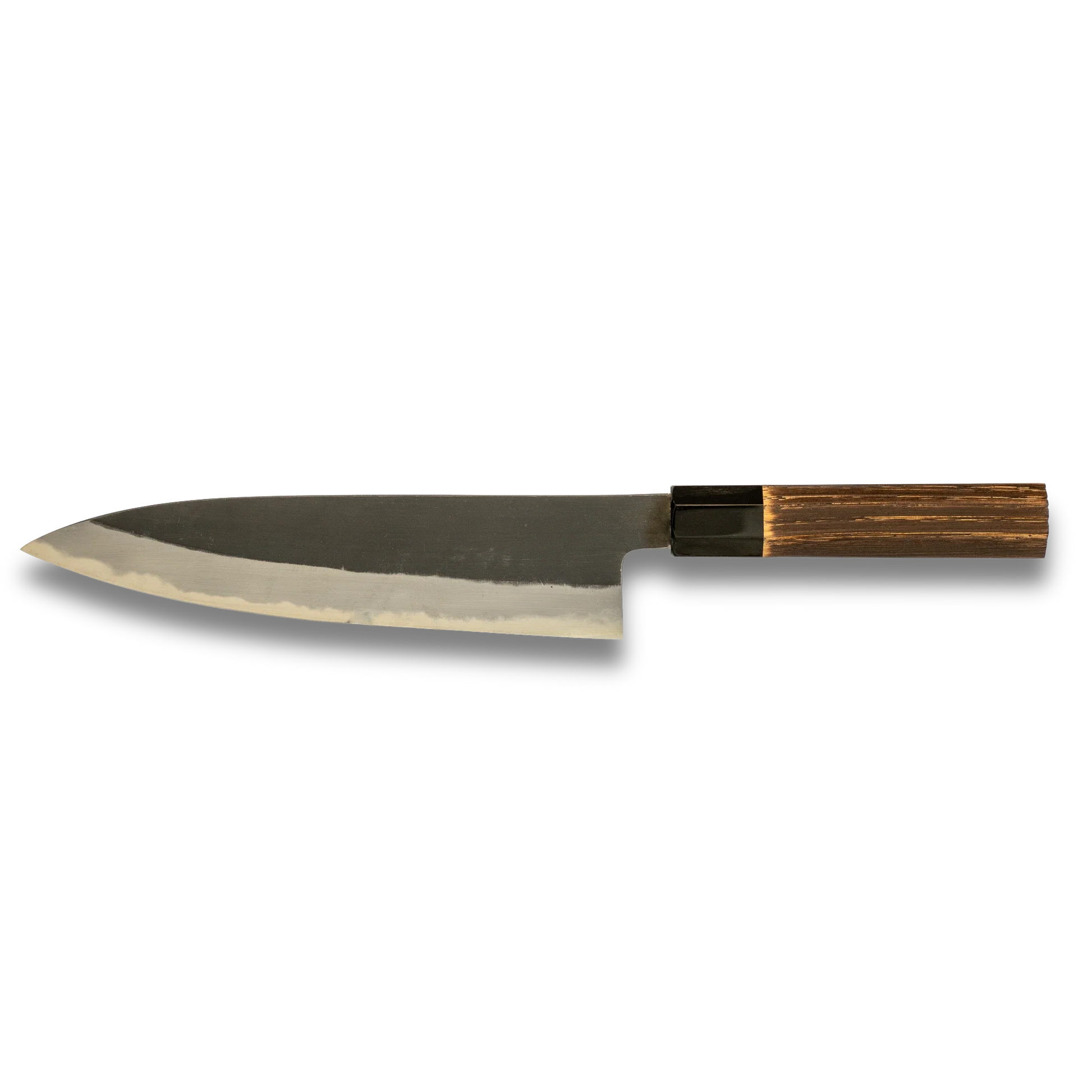 Hinoura Ajikataya 210mm Gyuto Knife  White #2 Carbon Steel | Kurouchi Finish-Gyuto-DECOROLALA