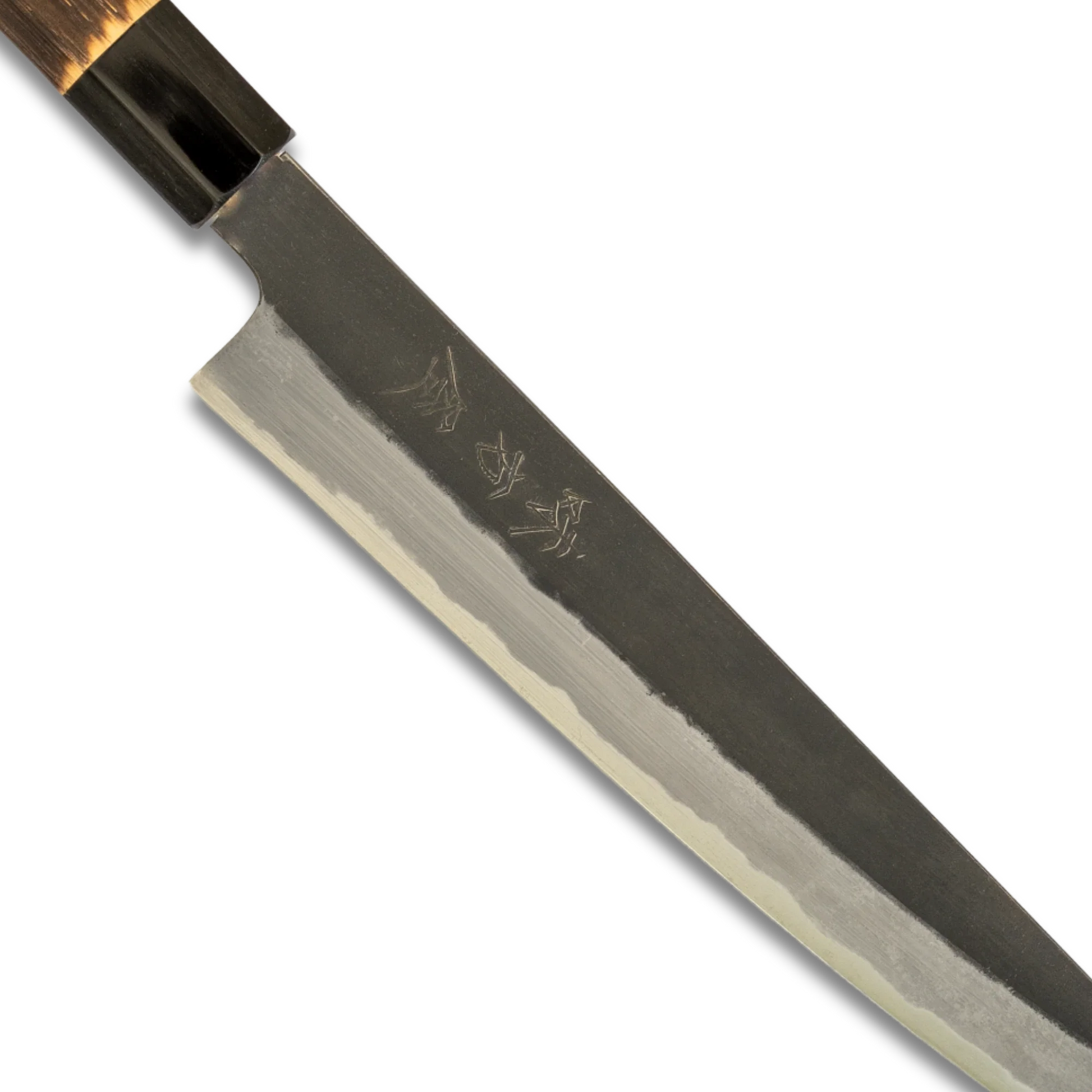 Hinoura Ajikataya 240mm Sujihiki Knife  White #2 Carbon Steel | Kurouchi Finish-Sujihiki-DECOROLALA