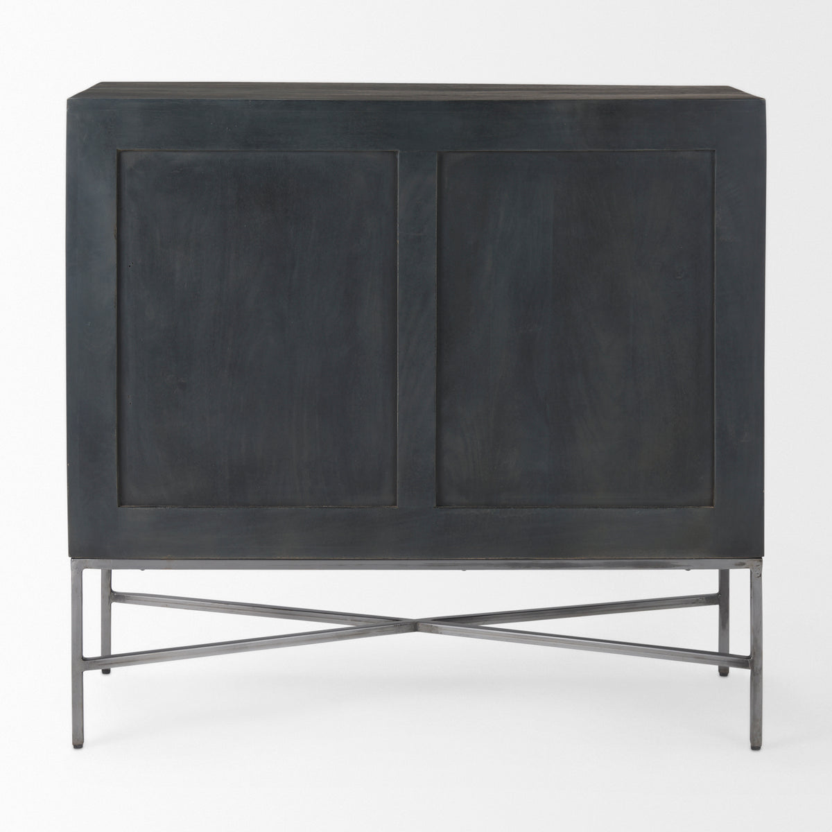 Hogarth 2 Door Dark Accent Cabinet - Mango Wood & Iron-Accent Cabinets & Chests-DECOROLALA