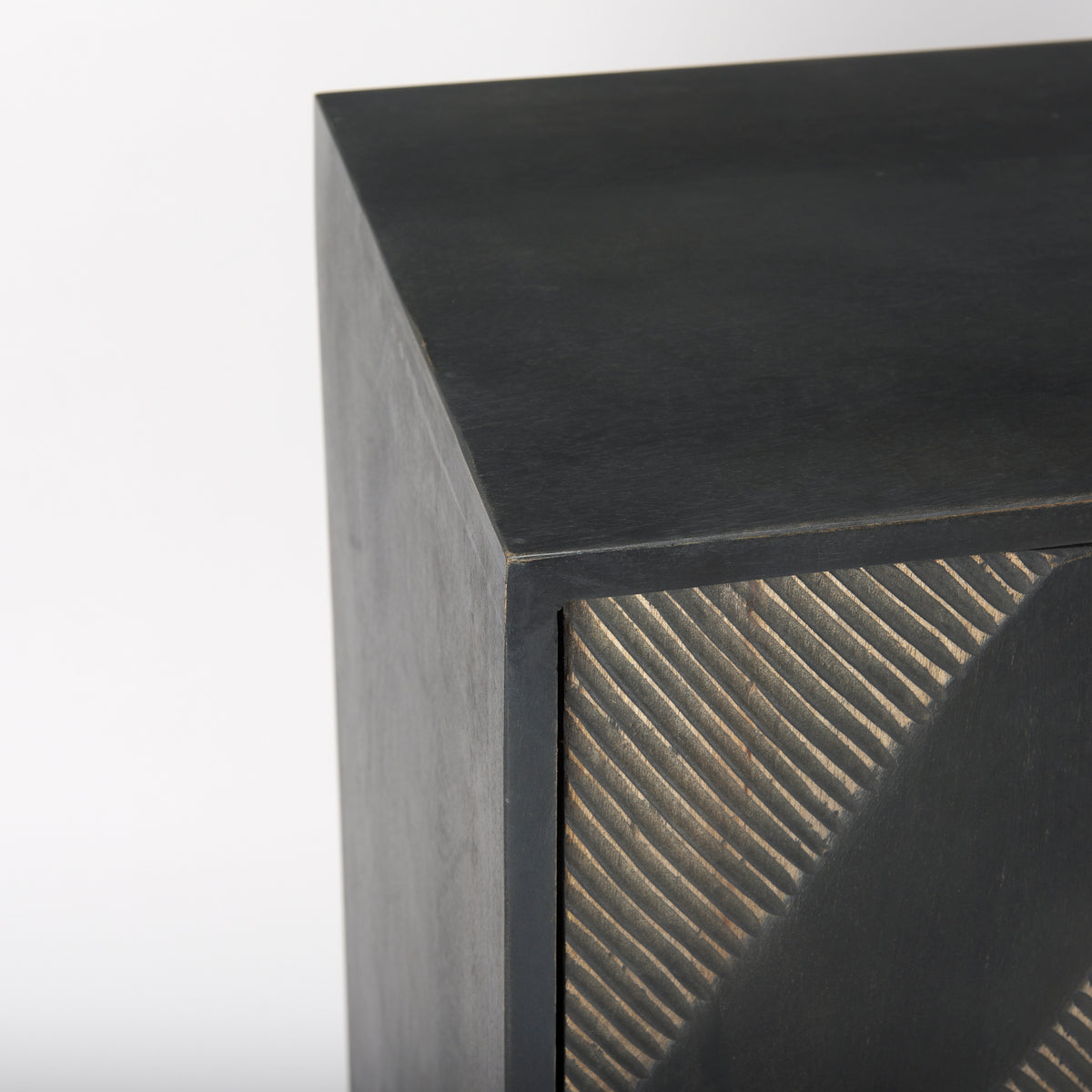 Hogarth 2 Door Dark Accent Cabinet - Mango Wood & Iron-Accent Cabinets & Chests-DECOROLALA