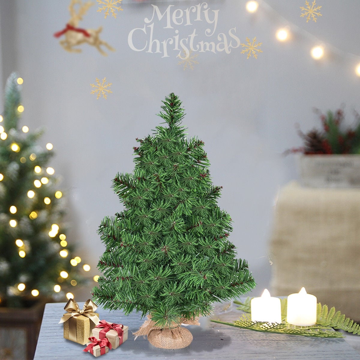 Holiday Season Decor Artificial PVC Christmas Tree-2 ft-Christmas Trees-DECOROLALA