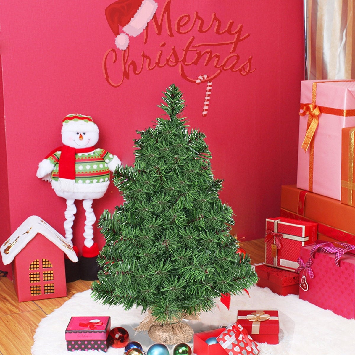 Holiday Season Decor Artificial PVC Christmas Tree-2 ft-Christmas Trees-DECOROLALA