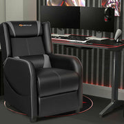 Home Massage Gaming Recliner Chair-Gray-Gaming Chairs-DECOROLALA