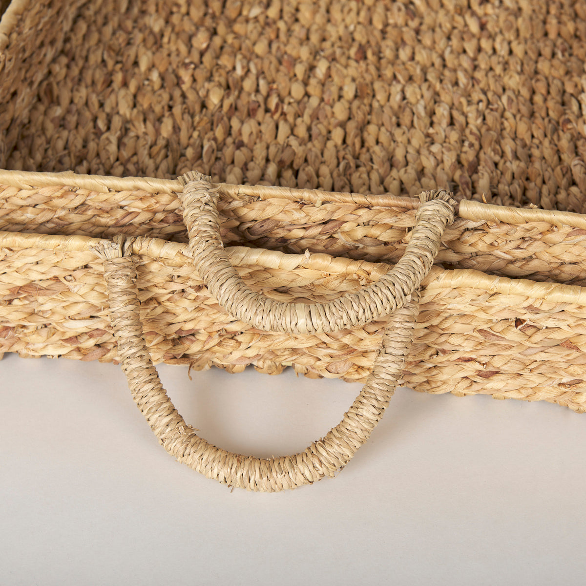 Hona Set of 2 Large Rectangular Nesting Water Hyacinth Trays-Trays-DECOROLALA