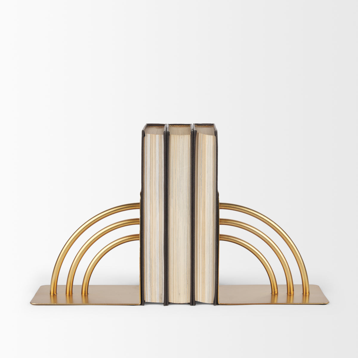 Hope Gold Metal Bookends-Bookends-DECOROLALA