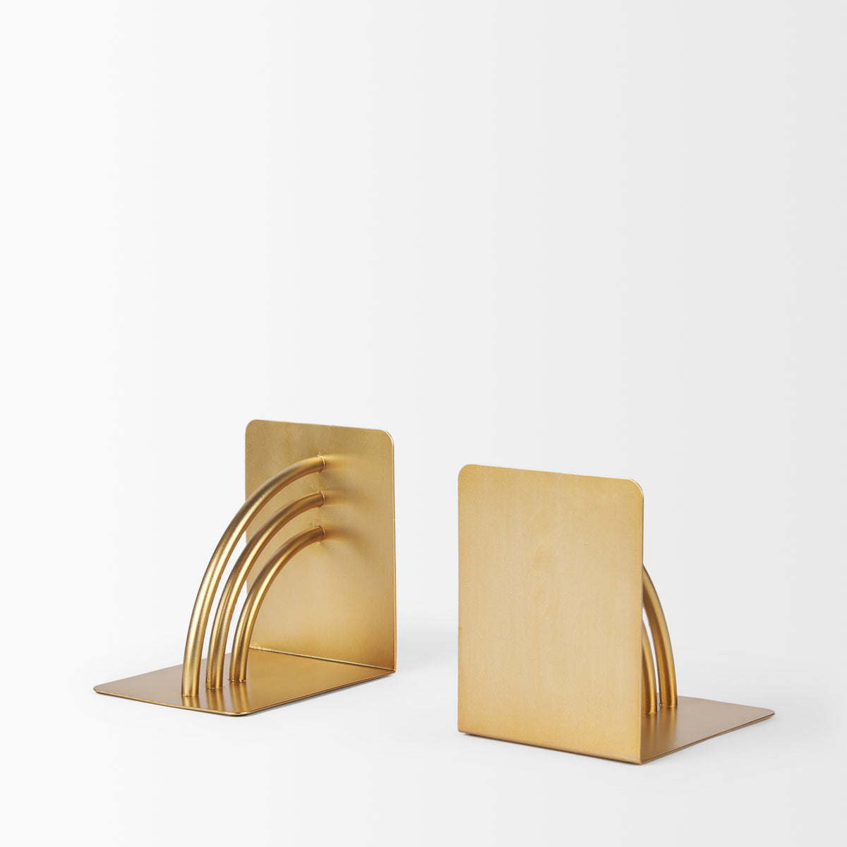 Hope Gold Metal Bookends-Bookends-DECOROLALA