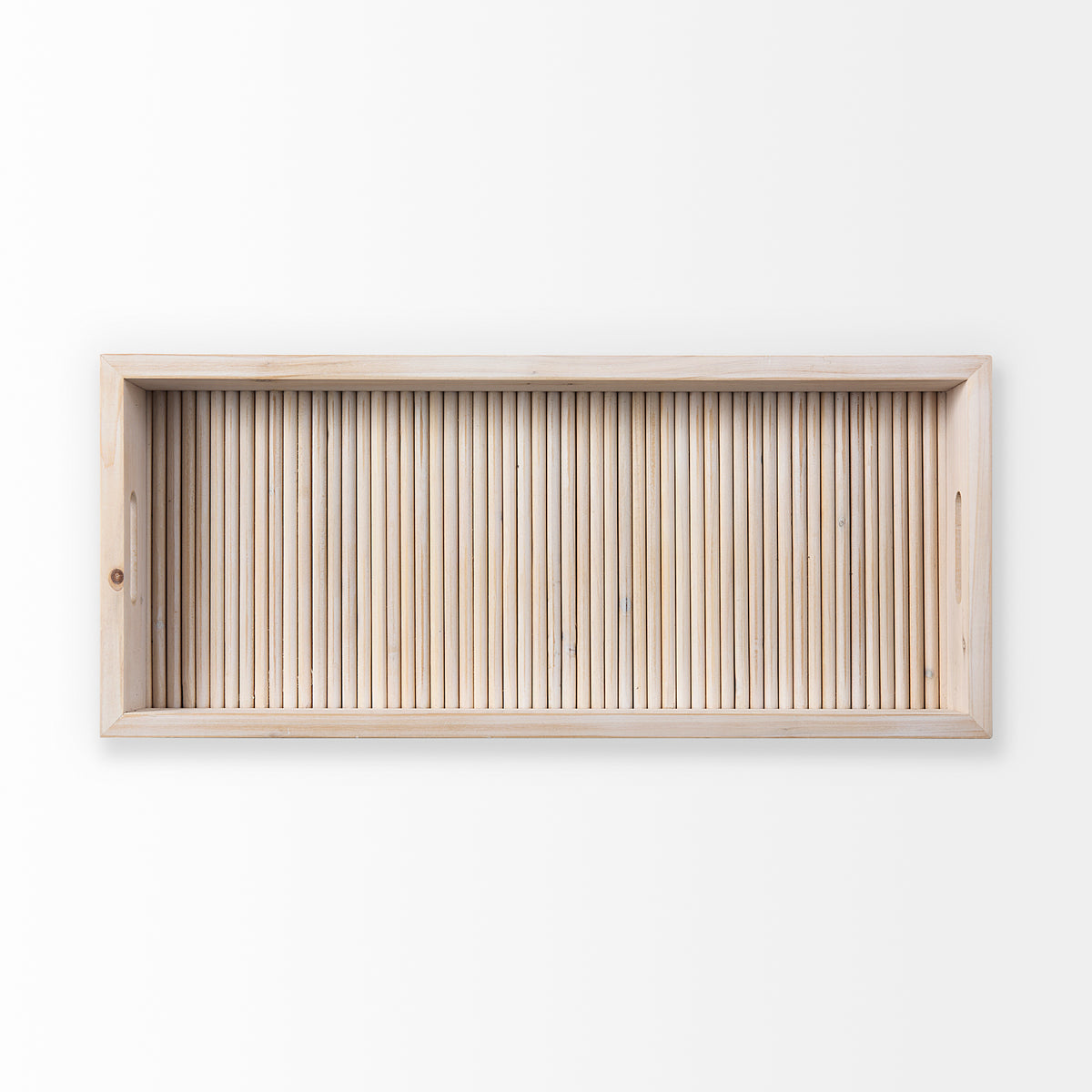 Horatio 28L x 12W Natural Wood Rectangular Serving Tray-Trays-DECOROLALA