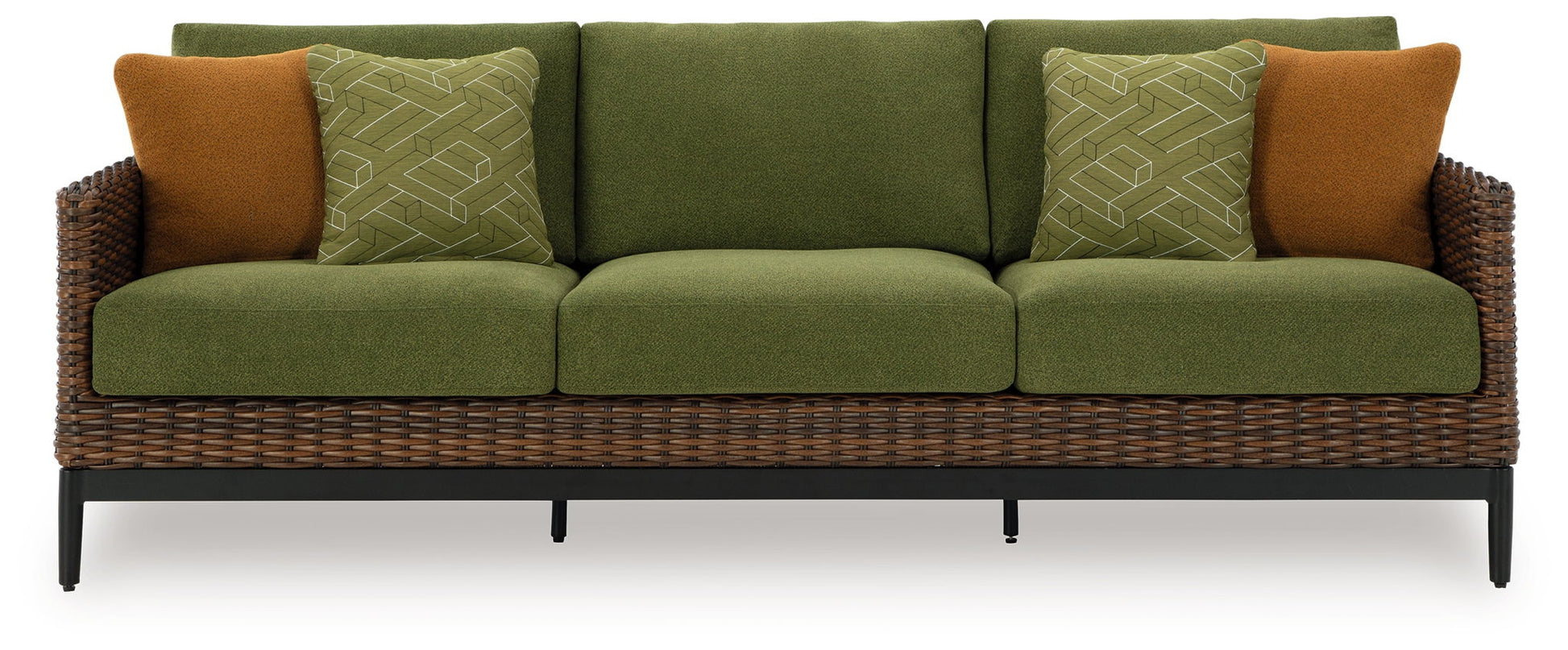 Horizon Hall Outdoor Sofa - Green Nuvella+-Sofas-DECOROLALA