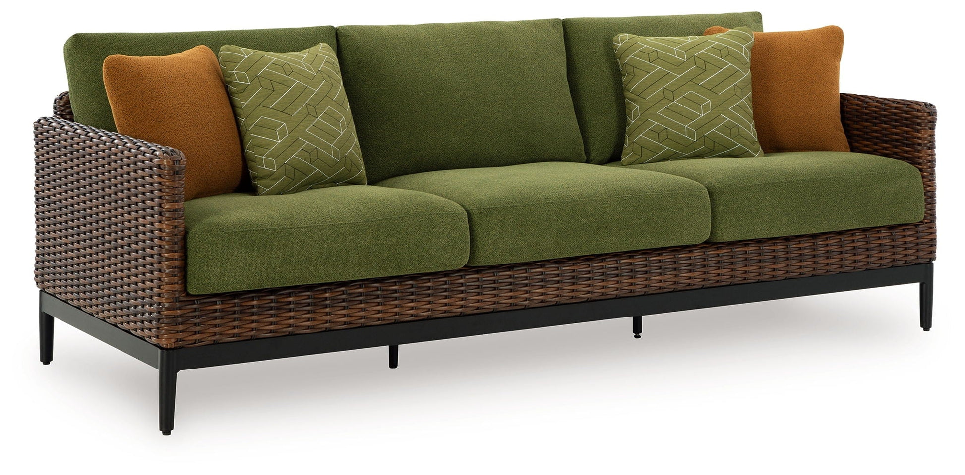 Horizon Hall Outdoor Sofa - Green Nuvella+-Sofas-DECOROLALA