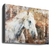 Horse Animal Vintage Art Illustration Wall Art-canvas-DECOROLALA