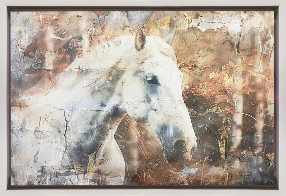 Horse Animal Vintage Art Illustration Wallart 05-canvas-DECOROLALA