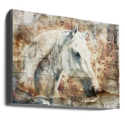 Horse Animal Vintage Art Illustration Wallart 06-canvas-DECOROLALA