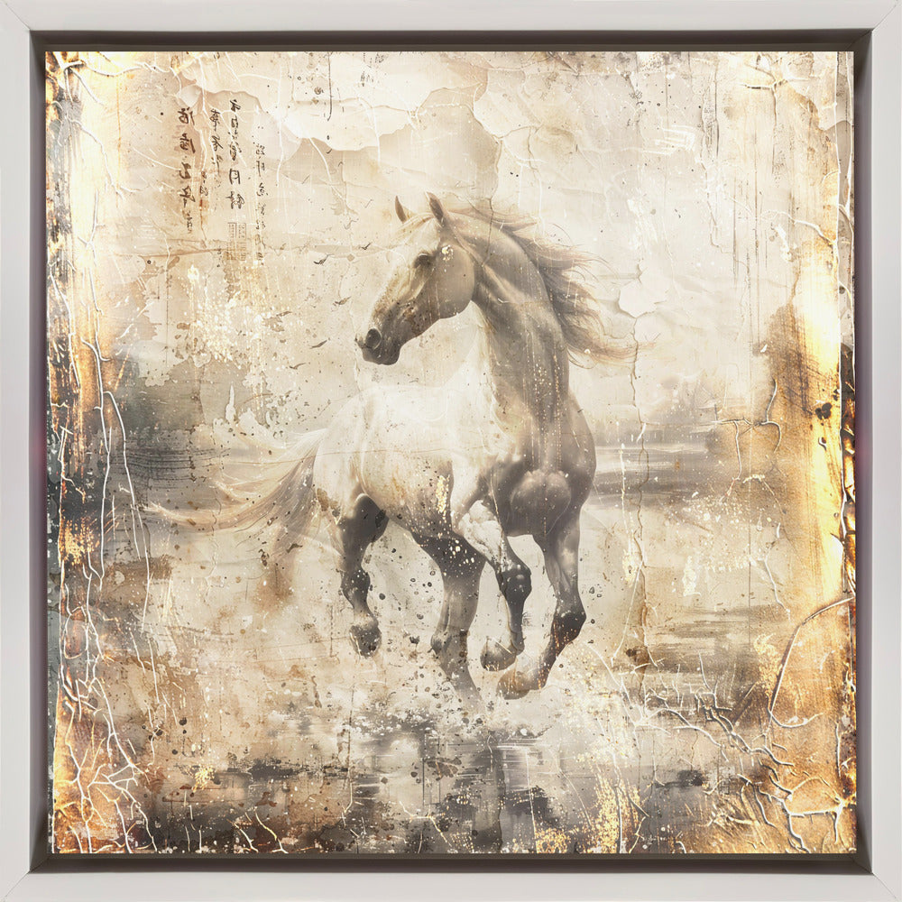 Horse Vintage Art Illustration 16 by Rafal Kulik-Canvas Print-DECOROLALA