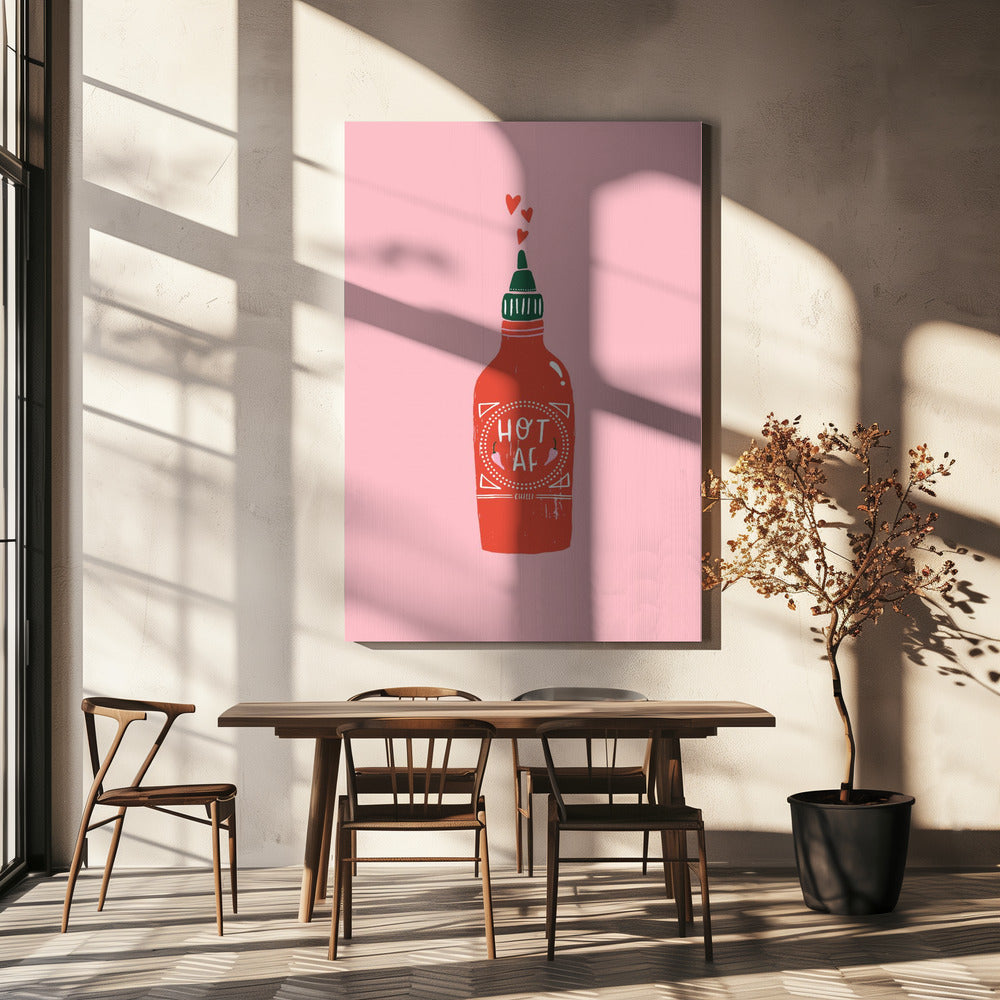 Hot Af Wall Art by Aislinn Simmonds-Canvas Print-DECOROLALA