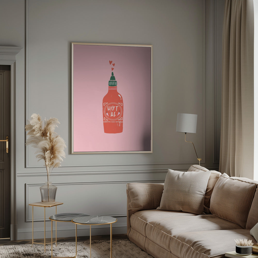 Hot Af Wall Art by Aislinn Simmonds-Canvas Print-DECOROLALA