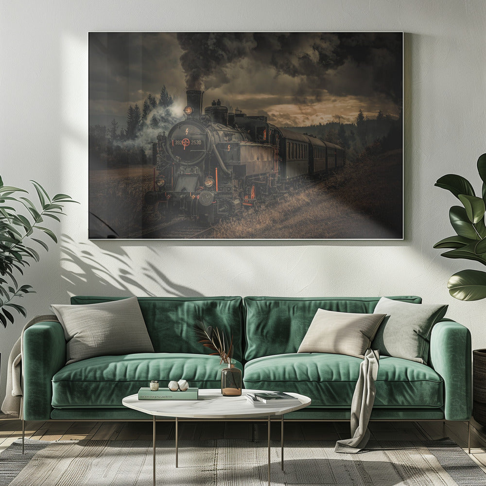 Hubert Bichler Gold Digger Train Wall Art-Canvas Print-DECOROLALA