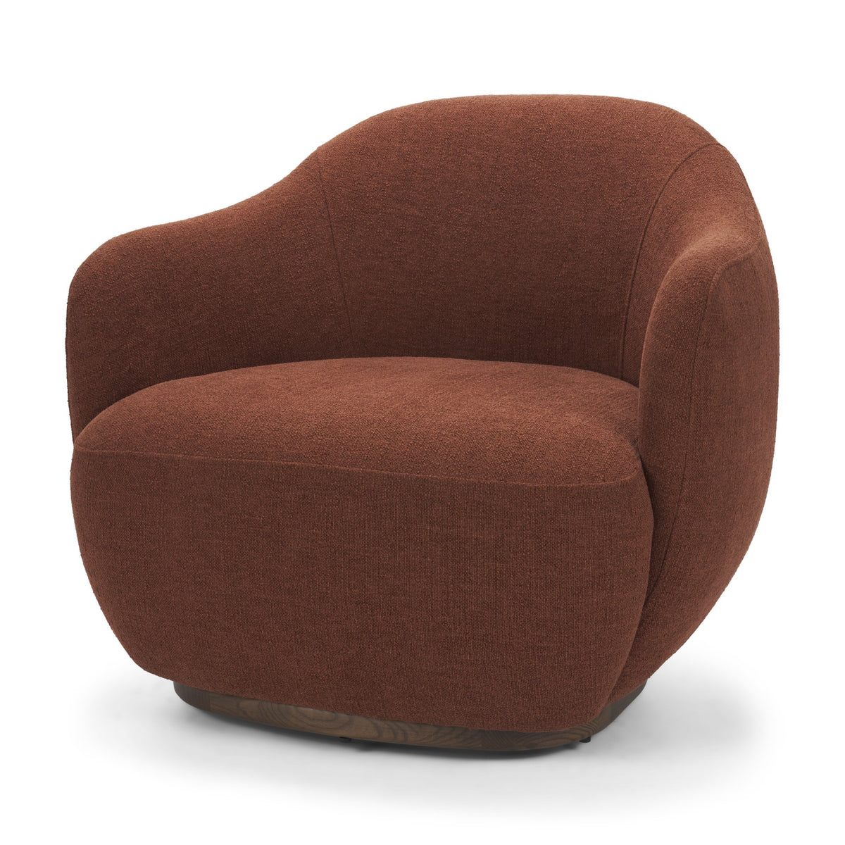Hudson Burgundy Fabric Upholstered Chair-Accent Chairs-DECOROLALA