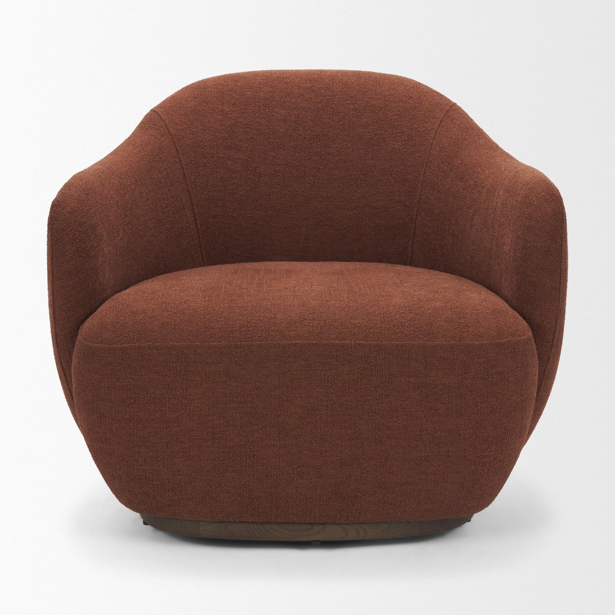 Hudson Burgundy Fabric Upholstered Chair-Accent Chairs-DECOROLALA