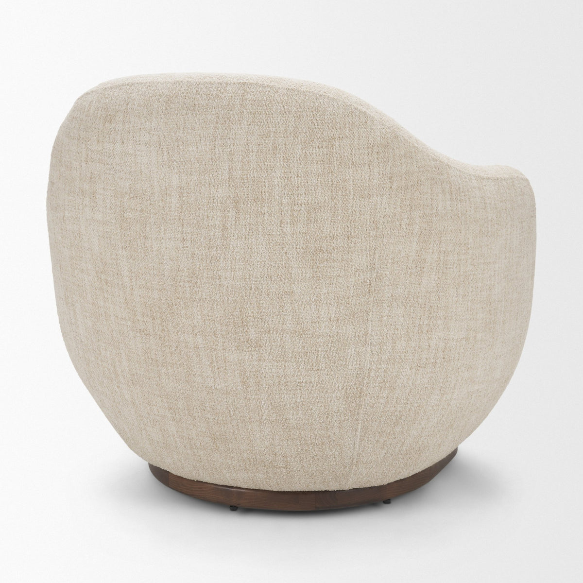 Hudson Mustard Fabric Upholstered Swivel Chair-Accent Chairs-DECOROLALA
