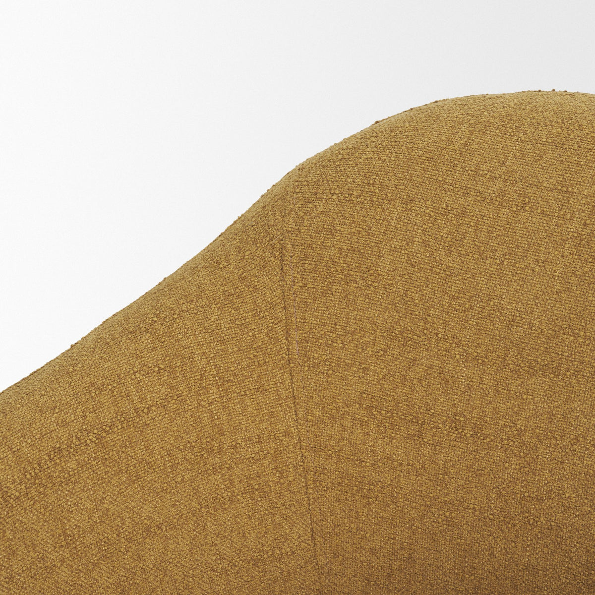 Hudson Mustard Fabric Upholstered Swivel Chair-Accent Chairs-DECOROLALA