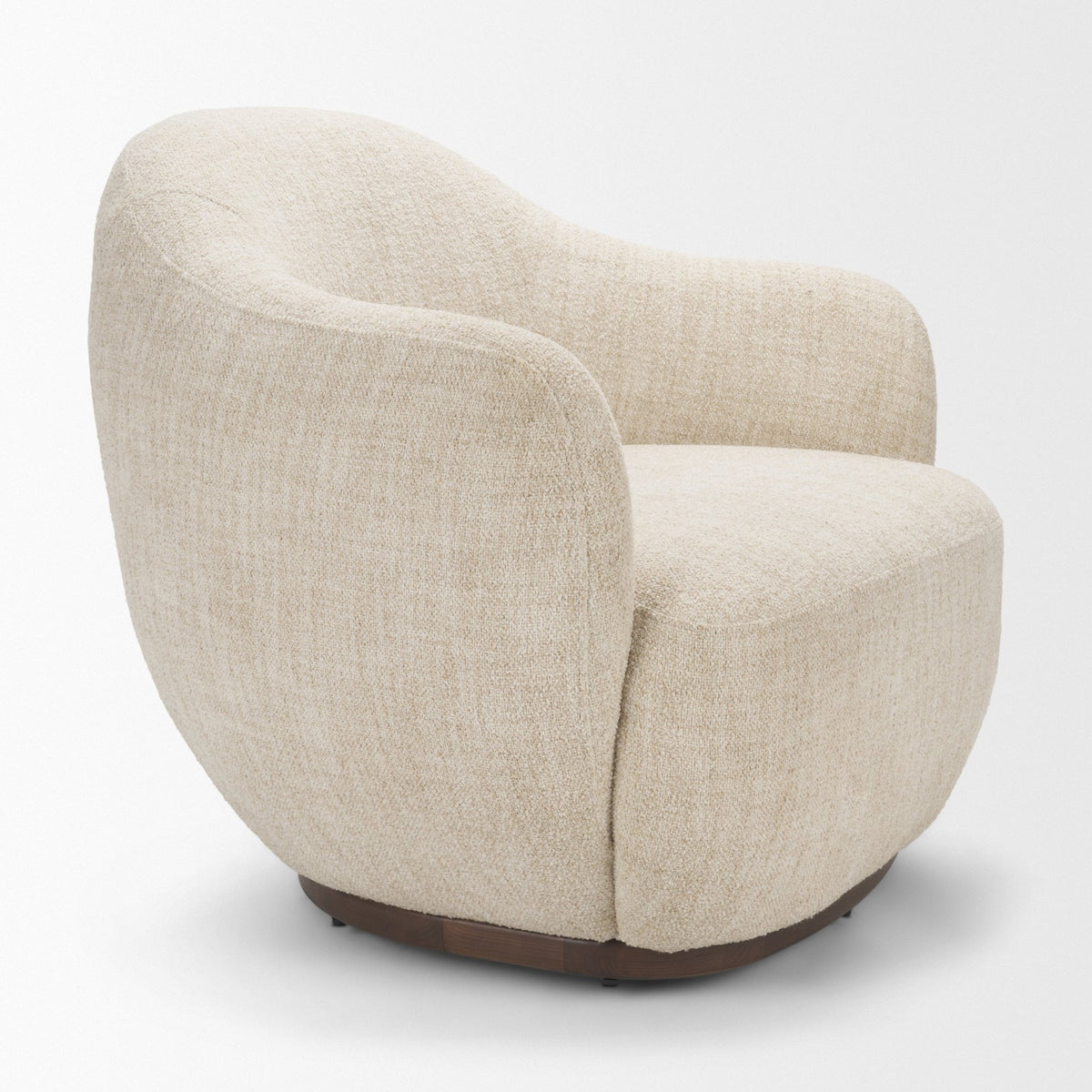 Hudson Mustard Fabric Upholstered Swivel Chair-Accent Chairs-DECOROLALA