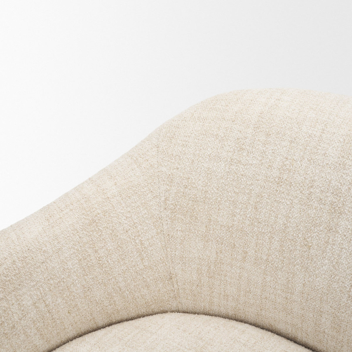 Hudson Mustard Fabric Upholstered Swivel Chair-Accent Chairs-DECOROLALA