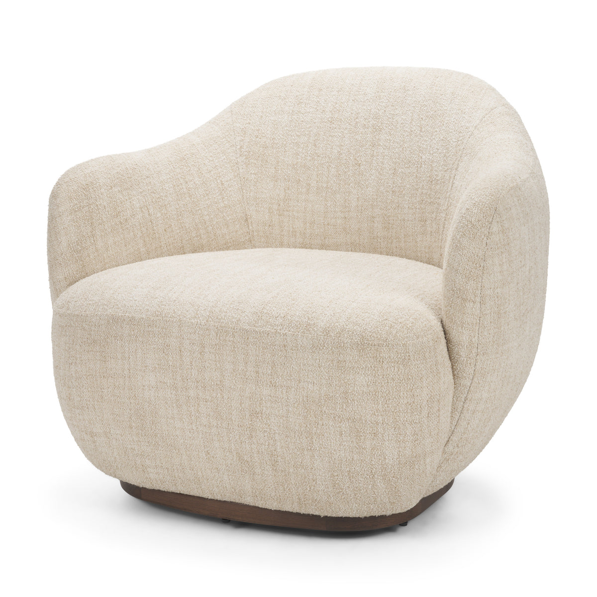 Hudson Mustard Fabric Upholstered Swivel Chair-Accent Chairs-DECOROLALA
