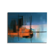 Hues of Blue Abstract Canvas Art 36x48-Wall Art-DECOROLALA