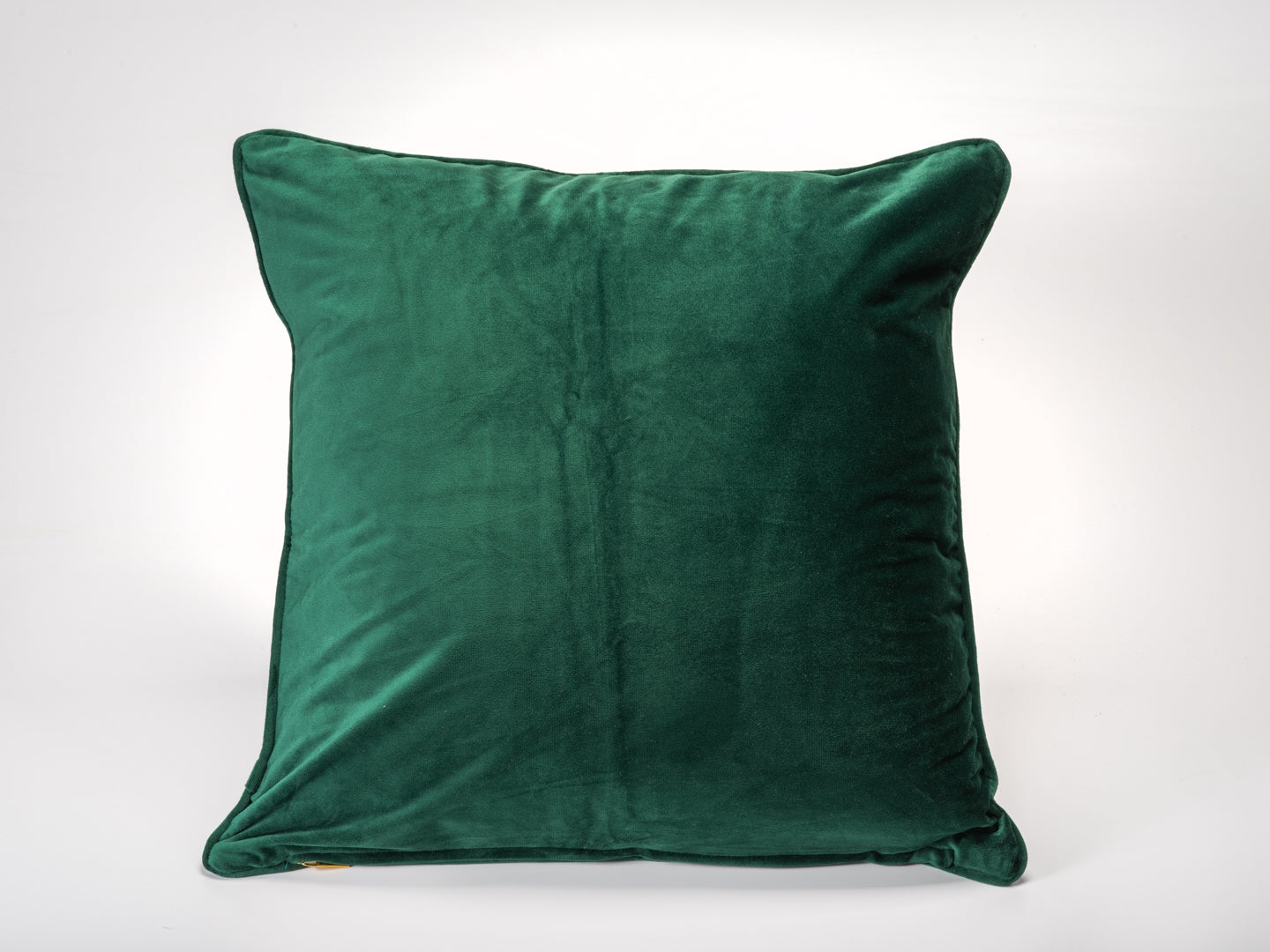Hunter Green Plush Velvet Decorative Pillow-Decorative Cushions-DECOROLALA