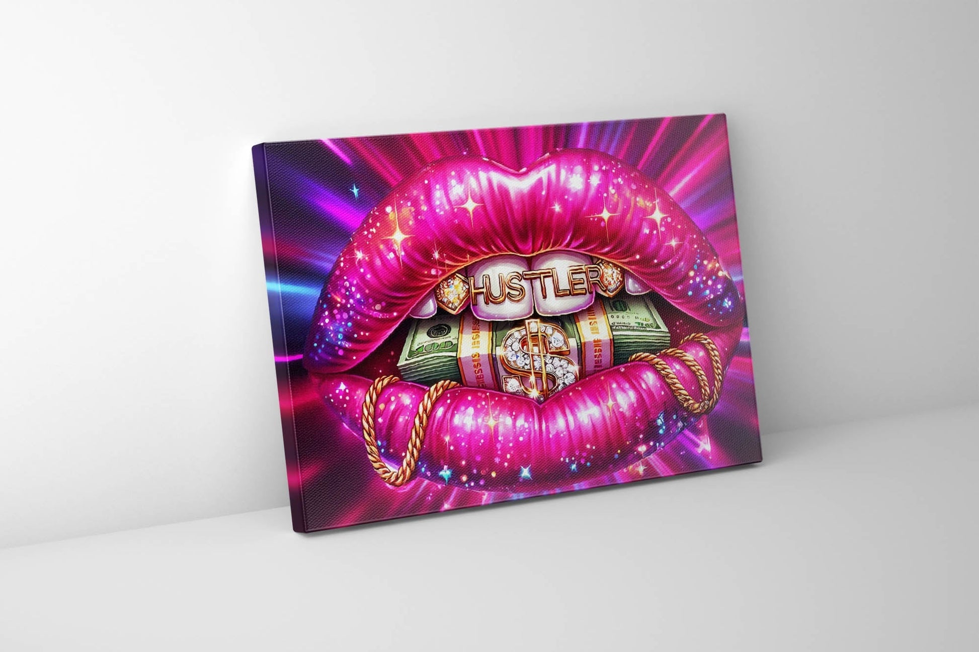 " Hustle" 48" x 36" Fine Art Canvas Print-Canvas Print-DECOROLALA