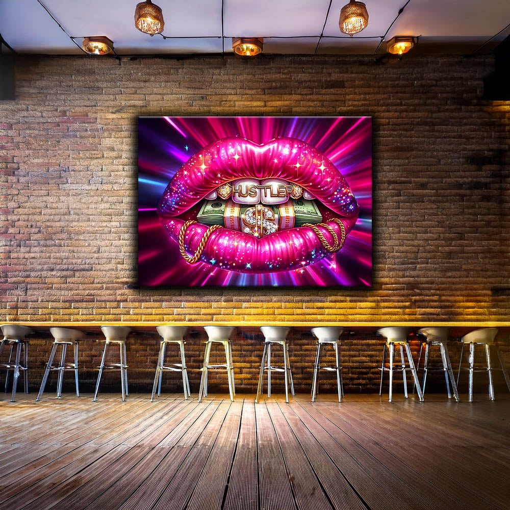 " Hustle" 48" x 36" Fine Art Canvas Print-Canvas Print-DECOROLALA