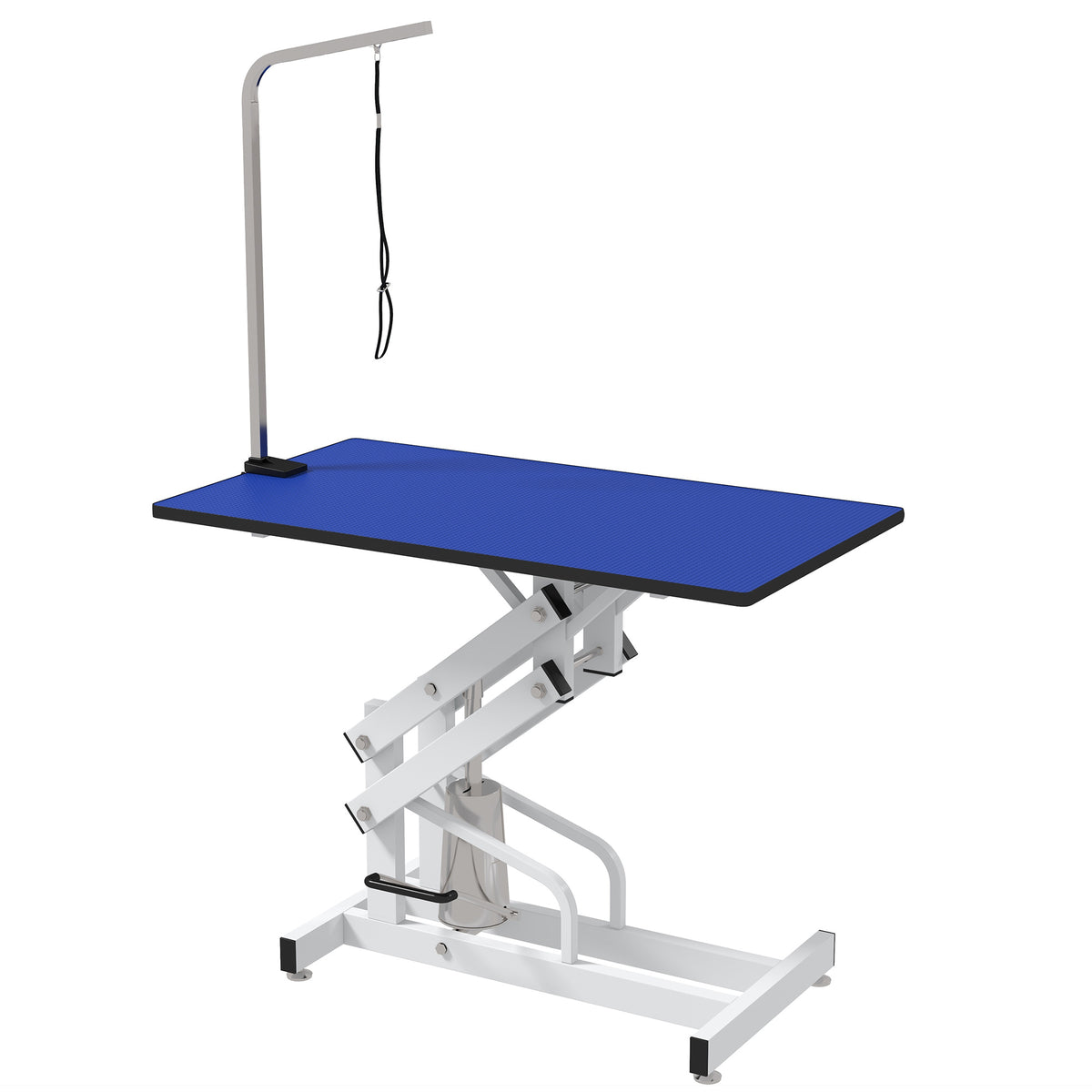 Hydraulic Pet Grooming Table - Adjustable Z-Frame Blue 42"-Dogs-DECOROLALA