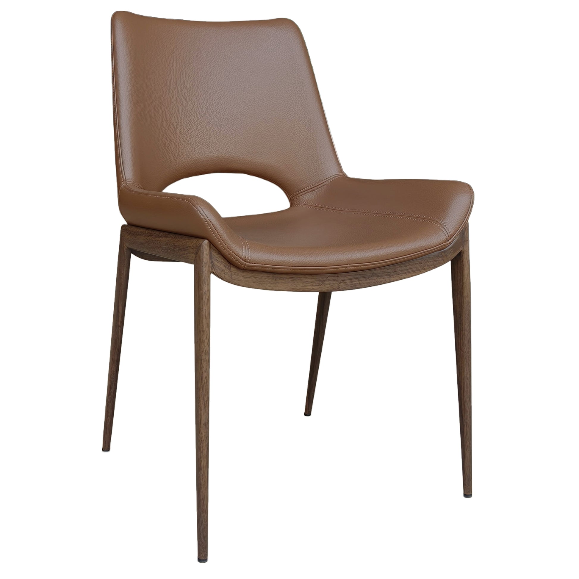 ICONA-DINING CHAIR-SADDLE_WALNUT-Dining Chair-DECOROLALA