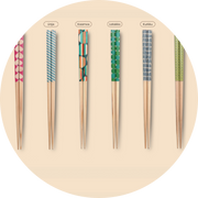 IHANA Japanese Chopsticks - Beautiful Art & Intricate Patterns-Tableware-DECOROLALA