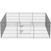 24inch Foldable Metal Exercise Pet Playpen Yard Dog Puppy Kennel Cage 12 Panels