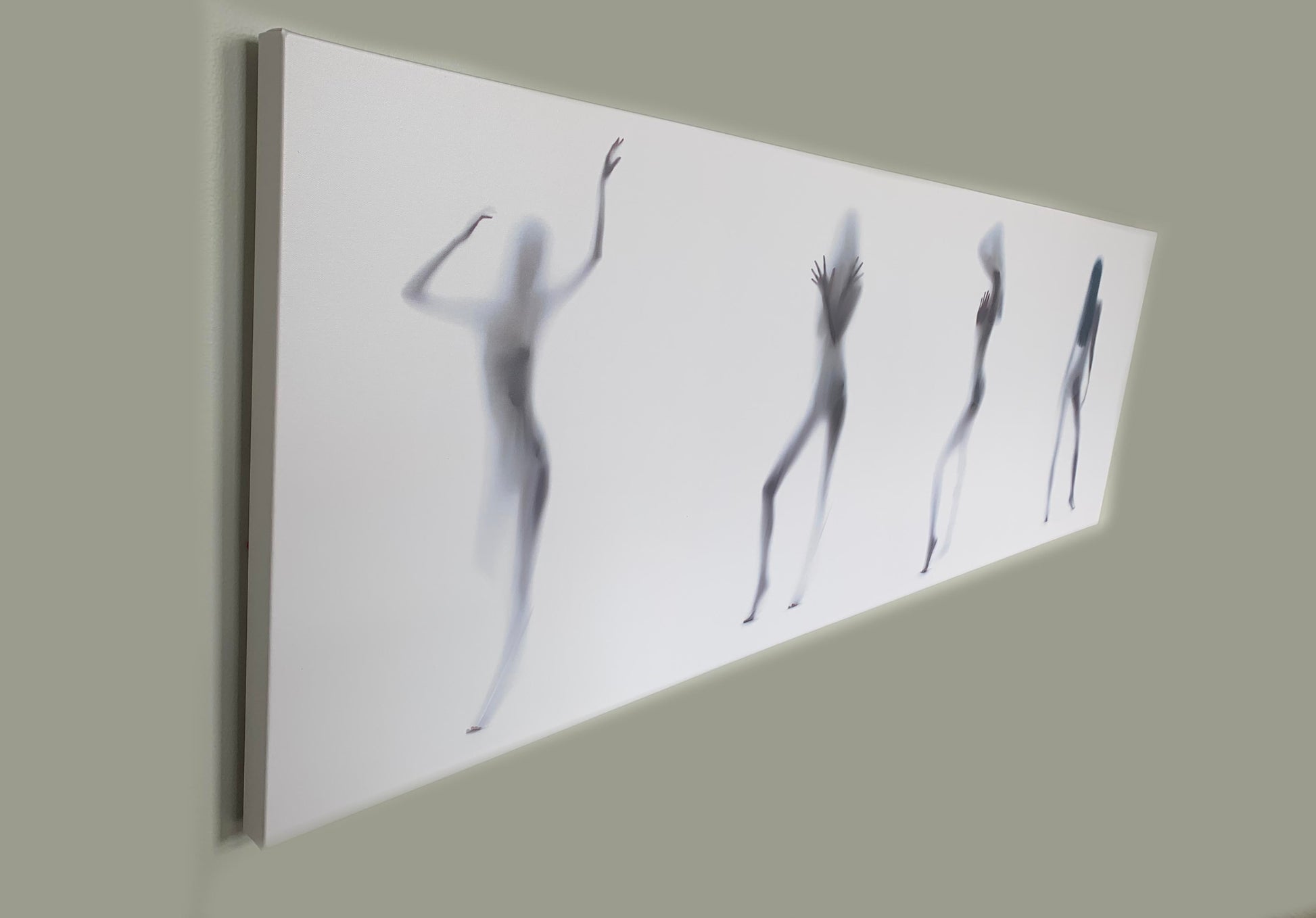Silhouette of 4 Women-Canvas Printed-Abstract Wall Art-Wall Decor-DECOROLALA